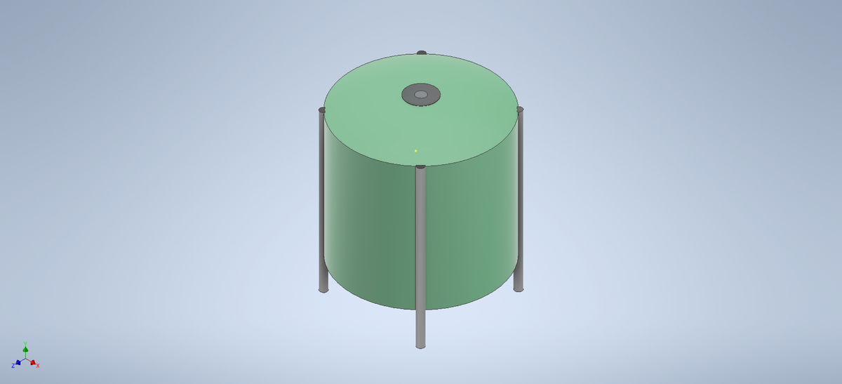 Tangki air1 - inventor - mechanical engineering - x - Studeersnel