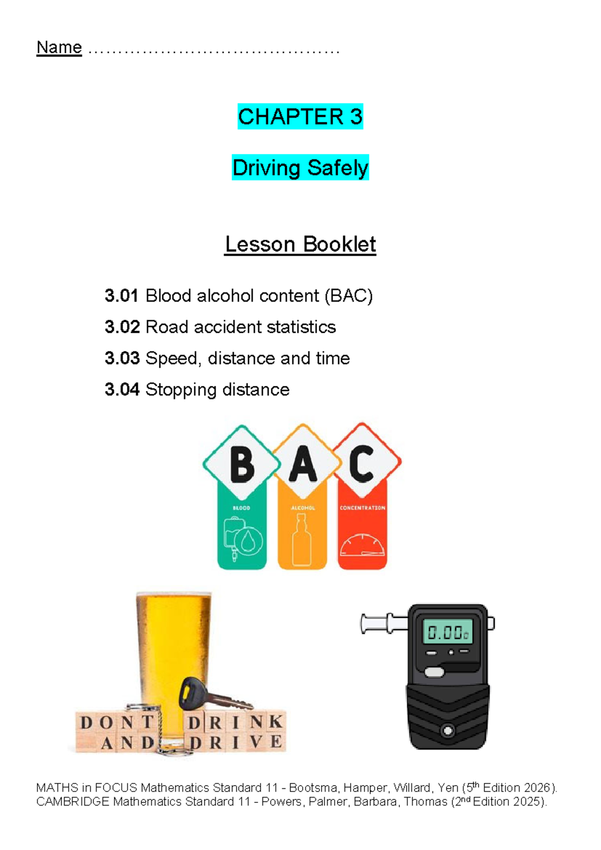 MST-11 Driving Safely Lesson Booklet - Studocu