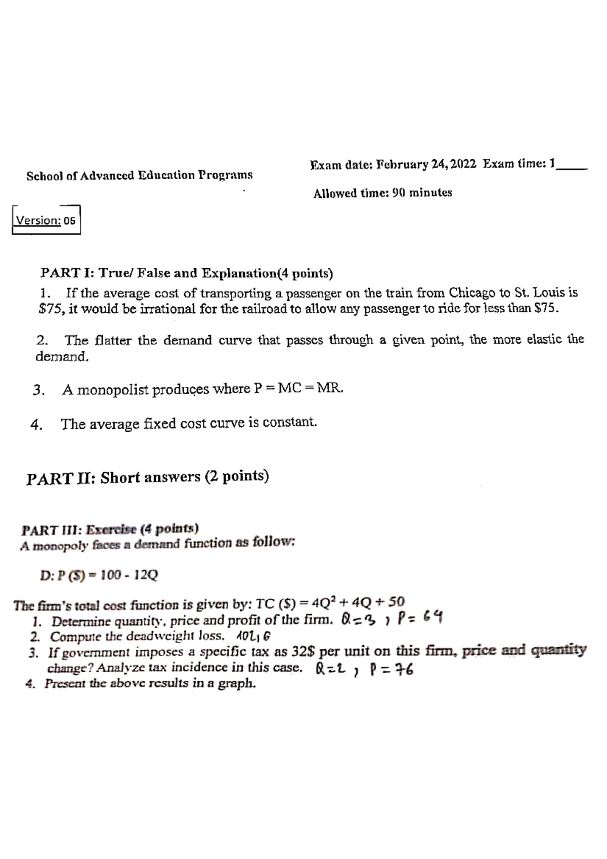 Microeconomics Final Exam Notes by Thầy Sơn - Studocu