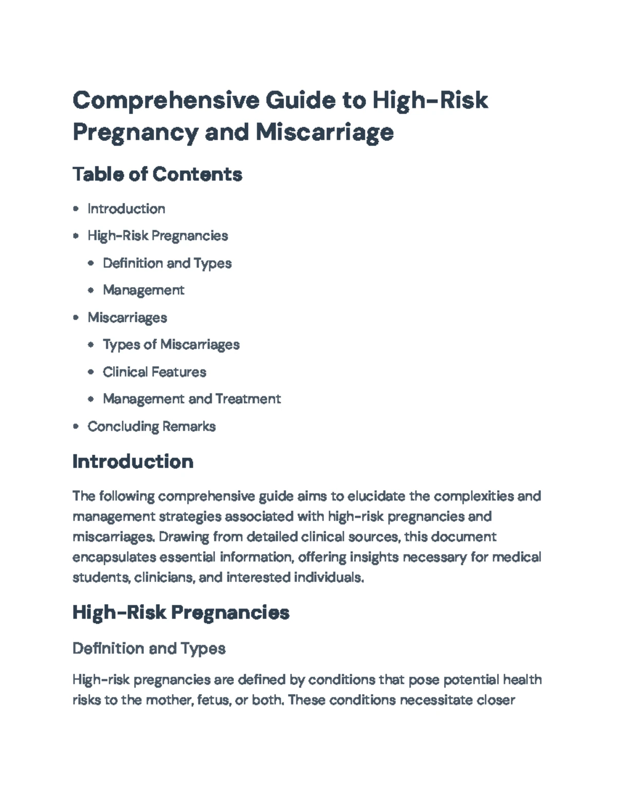 Comprehensive Guide on High-Risk Pregnancies: Nursing Care & Management ...