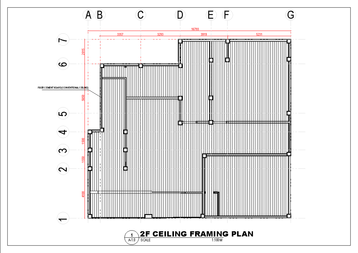 2F Ceiling Framing Plan (Course Code: 16793) - Studocu