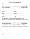 Carta de Responsabilidad Civil para Vehículo - Formato Legal