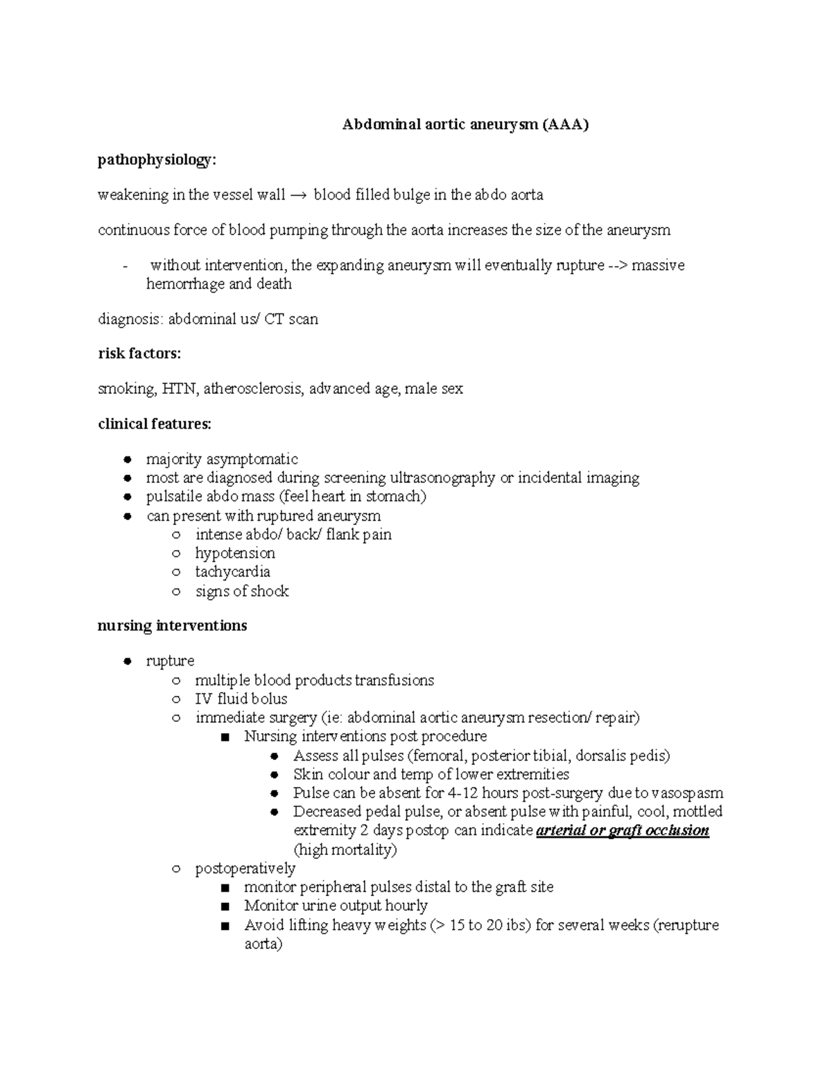 Cardio 101 - Summarized Lecture Notes on Cardiac Diseases ...