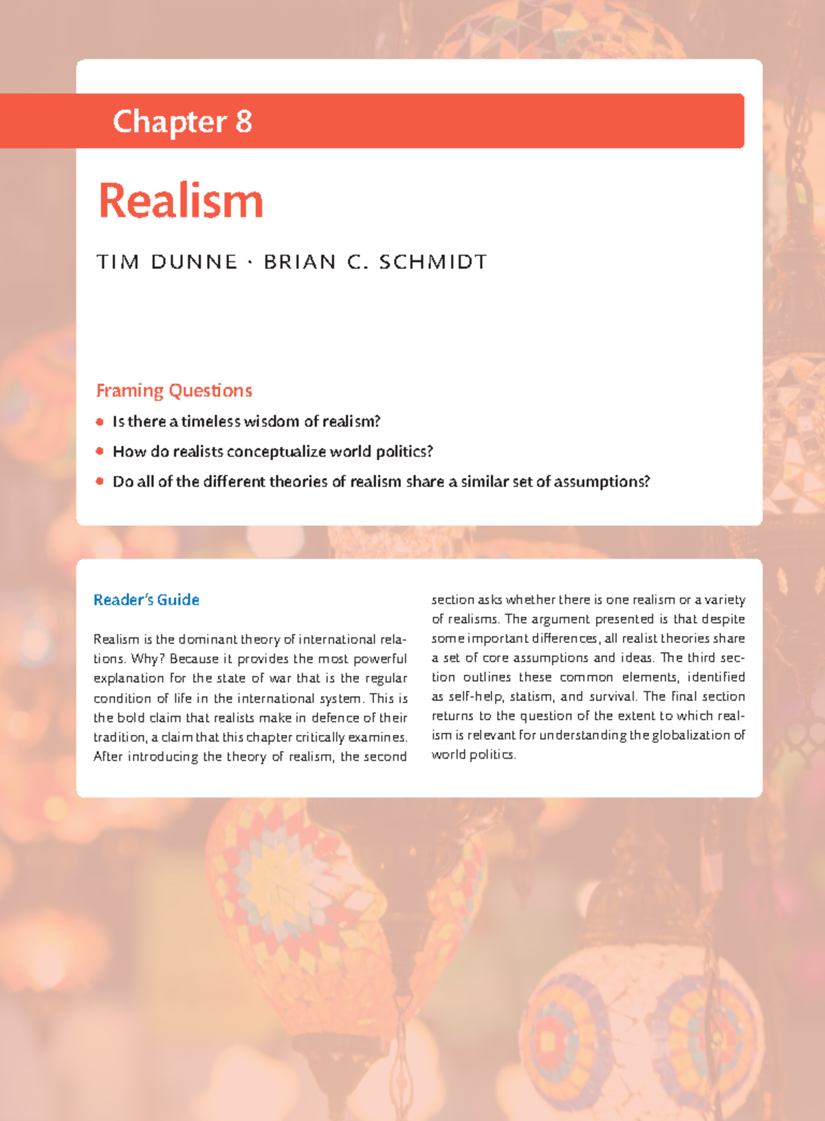 Realism in International Relations: Key Concepts in Analysis - Studocu