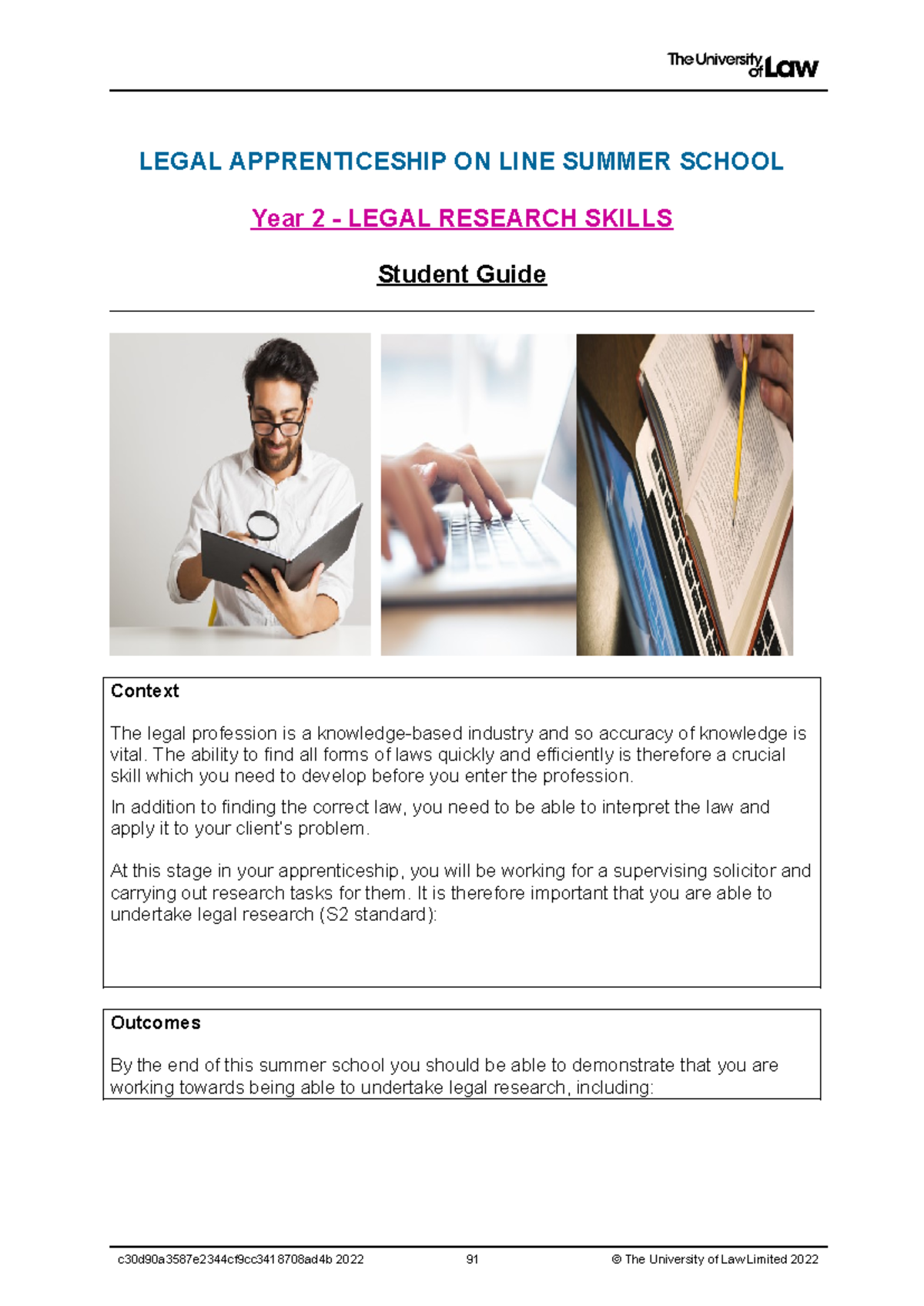 Legal Research Skills Guide for Year 2 Online SS Students - Studocu