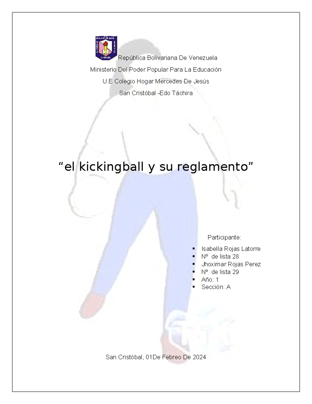 Normas y Reglamento del Kickingball - Educación Física - 1er Año A ...