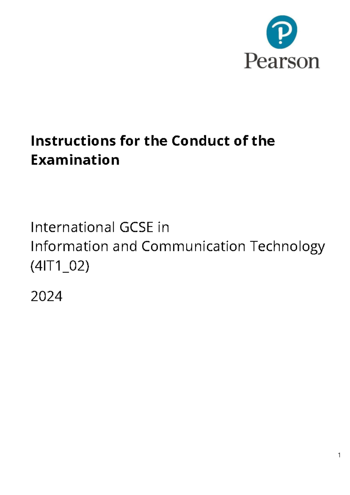 ICT instructions for the conduct of the examination - Instructions for ...