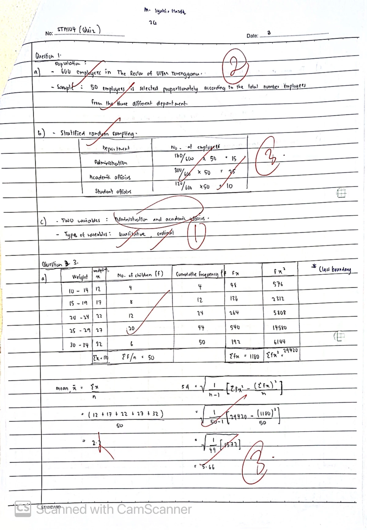 TEST STA104 JULY 2023 - INTRODUCTION TO STATISTICS EXAM PAPER - Studocu