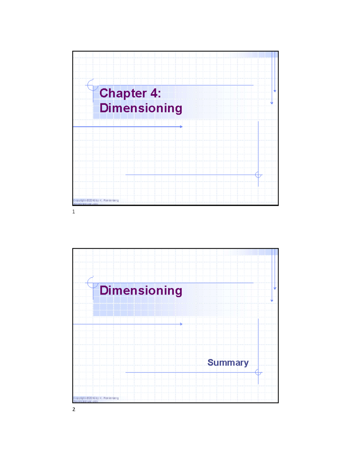 Chapter 4: Dimensioning Techniques - Studocu