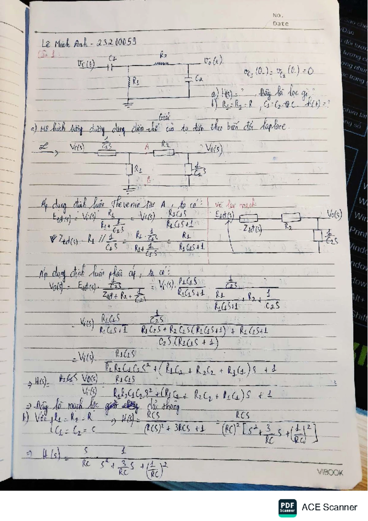 Final Exam Notes for Course NO. Date Lc Minh Anh Cai 1 Dap an buor 10 ...