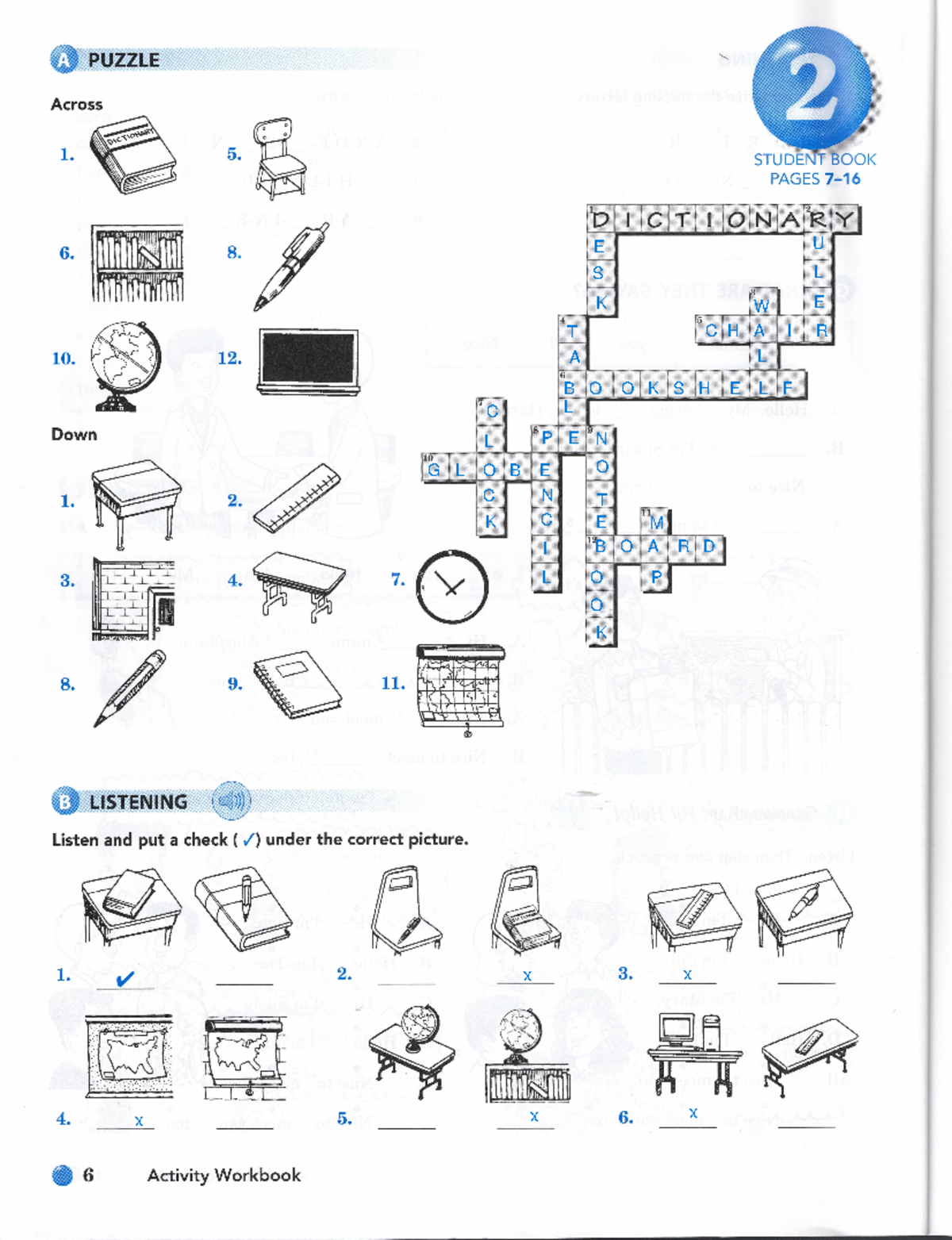 Side by Side Plus, Book 1, Unit 2, Activity Workbook