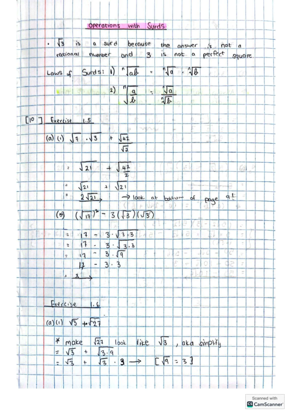 Rational Exponents - Class Notes for Math 101 (Lecture) - Studocu