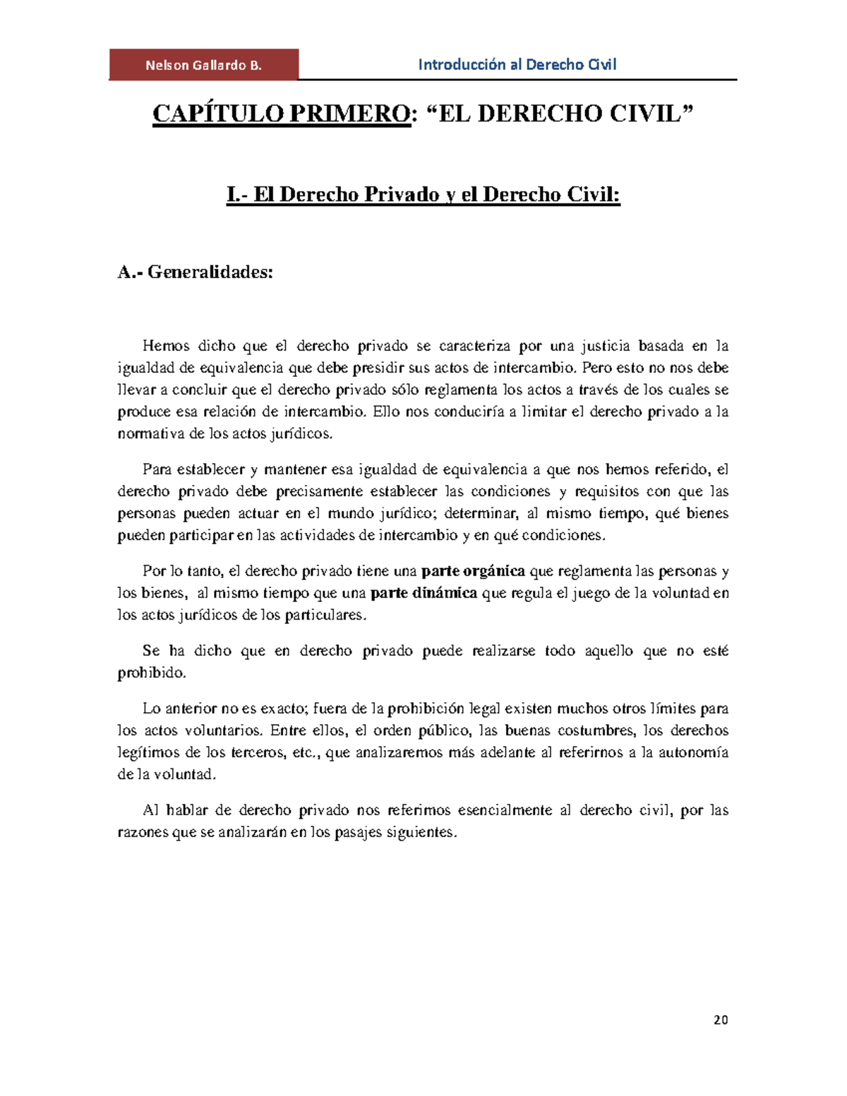 Derecho Civil y el Código de Bello: Conceptos y Estructura Fundamental ...