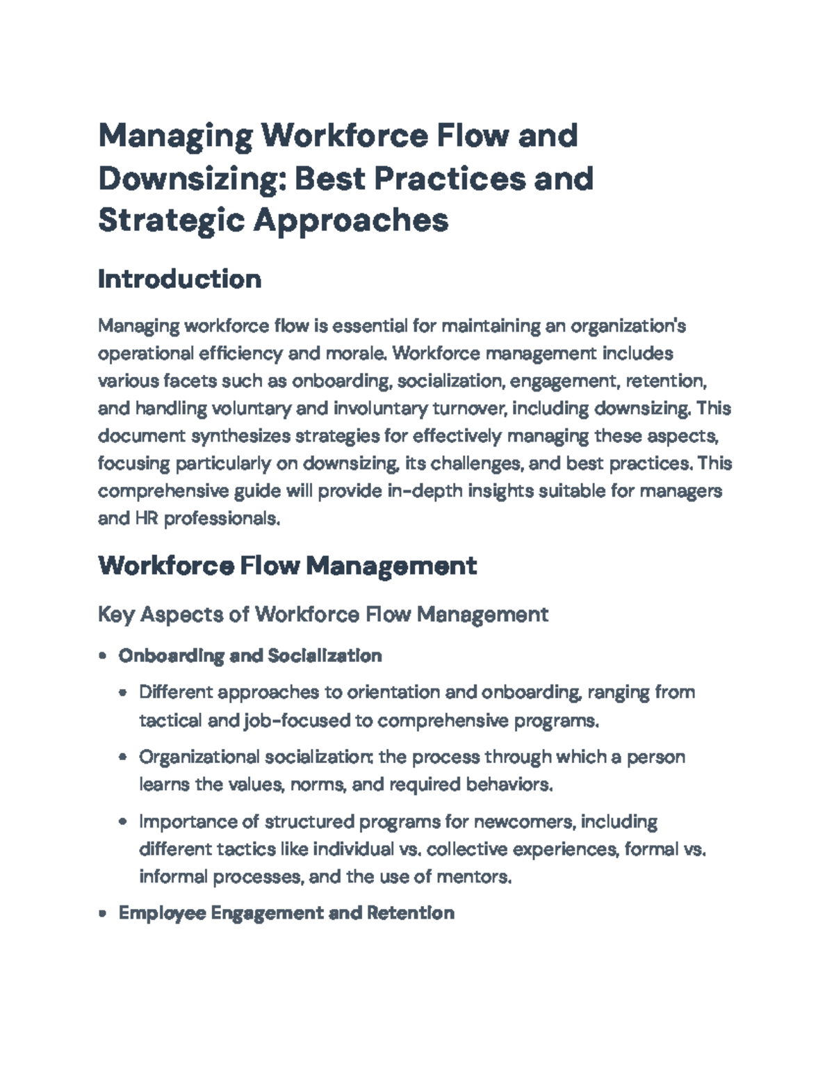 Best Practices and Strategic Approaches for Workforce Flow Management ...