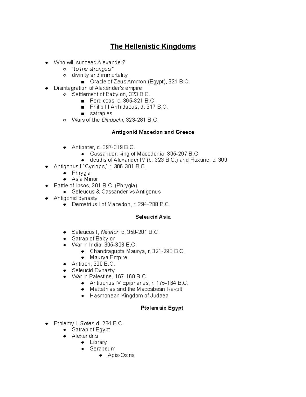 History Exam 2 Notes - Comprehensive Review of Lectures - Studocu