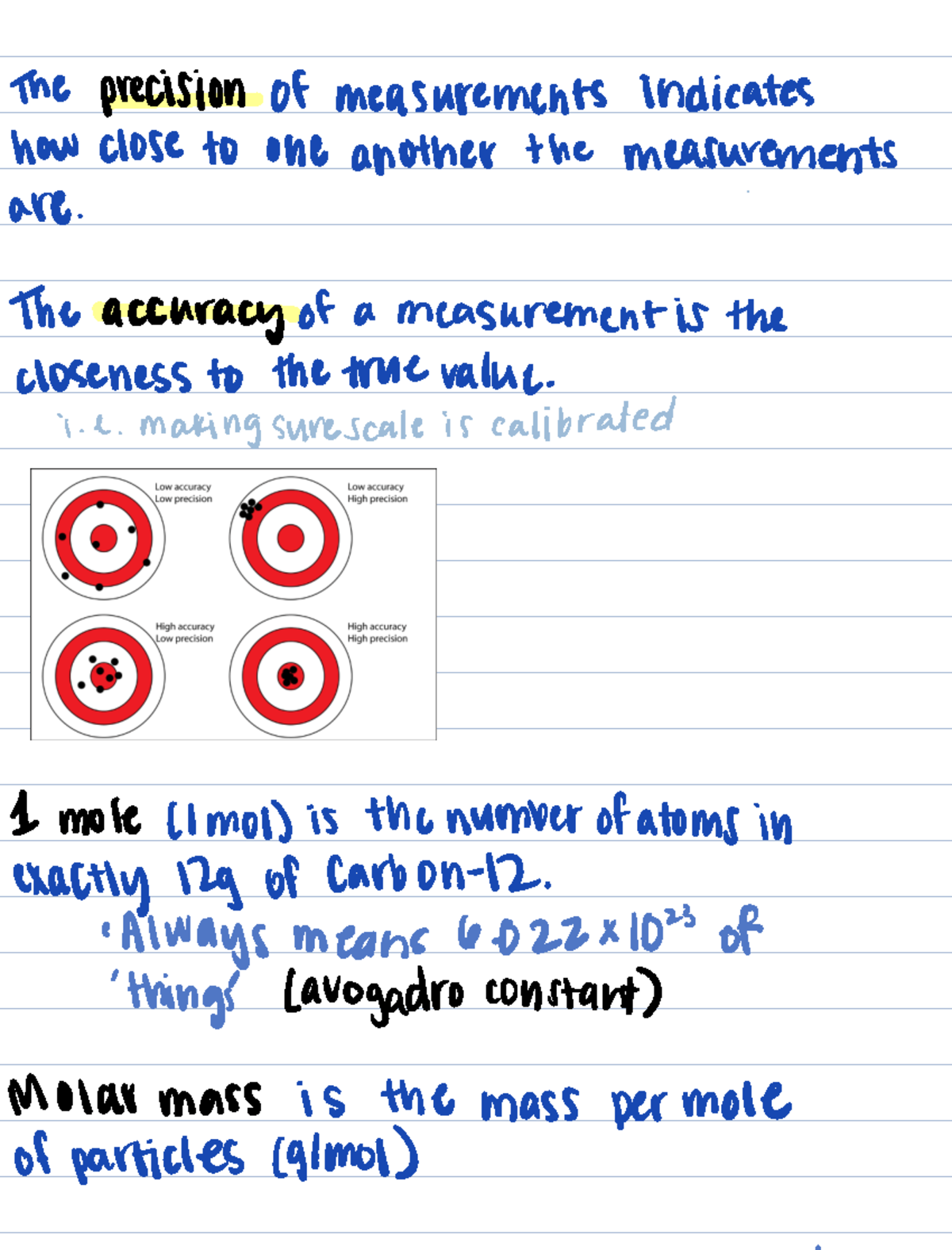 9-27 Lecture Notes: Precision and Accuracy in Measurements - Studocu
