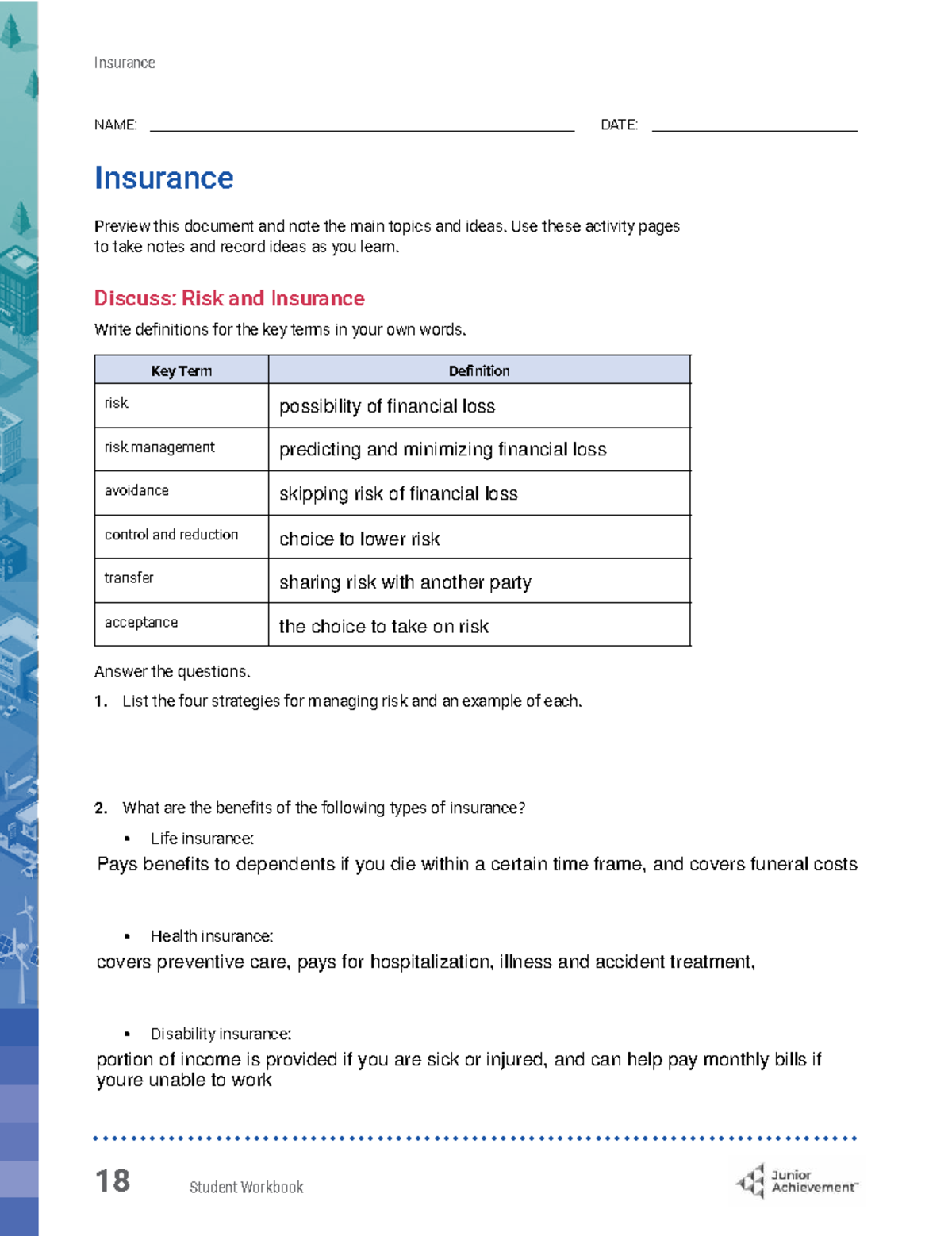 Insurance 101: Key Concepts and Risk Management Strategies - Studocu