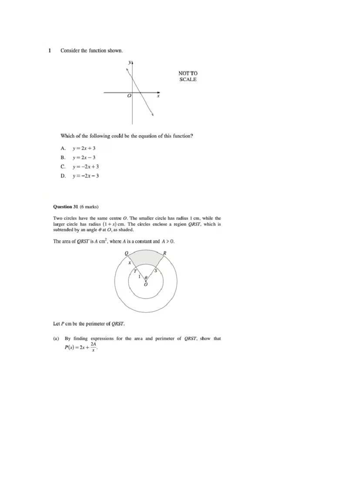 Maths Adv Questions: Exploring Function Equations and Circle Geometry ...