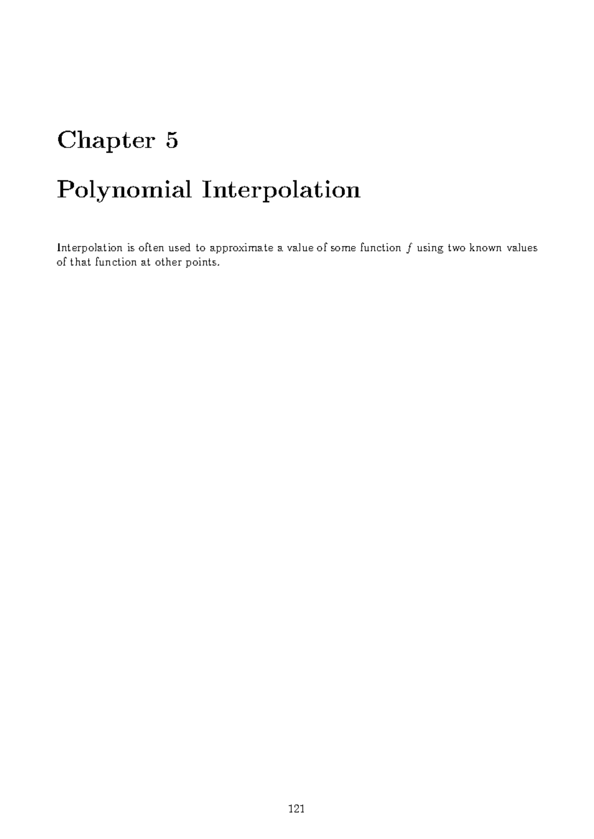 Polynomial Interpolation - Eng Math for Programming (Final Exam) - Studocu
