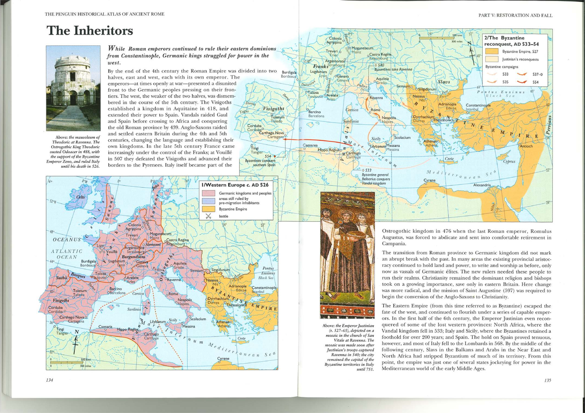 THE PENGUIN HISTORICAL ATLAS OF ANCIENT ROME PART V: FALL & RESTORATION ...