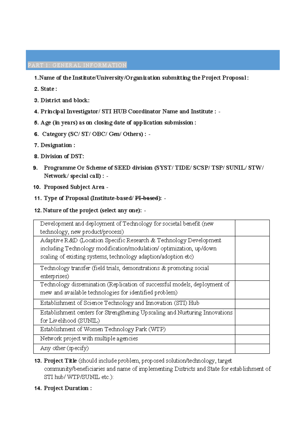 Project Proposal Submission Format: General Info & Guidelines - Studocu