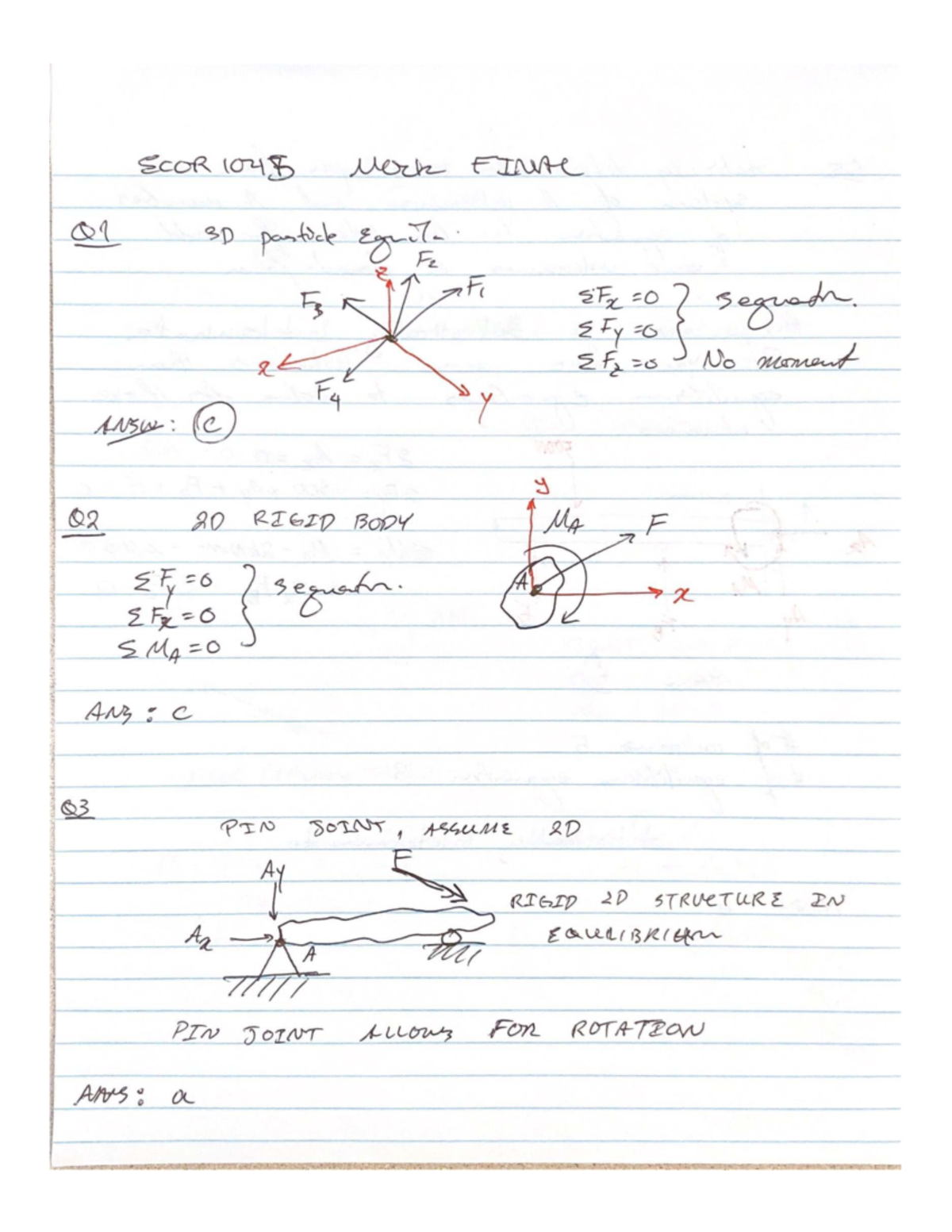 ECOR1045 - Mock Final Exam Answers and Solutions - Studocu