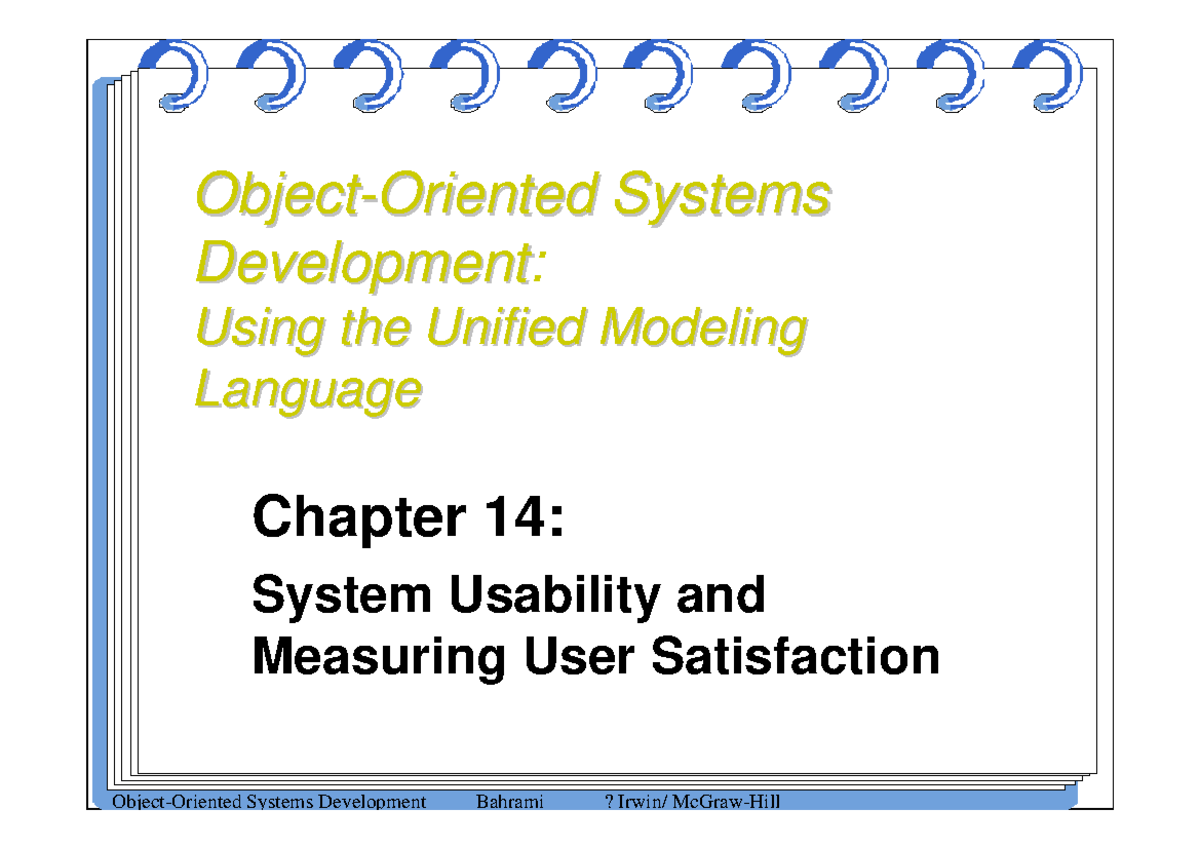 Chap14 - Usability Testing & User Satisfaction Lecture Notes - Studocu