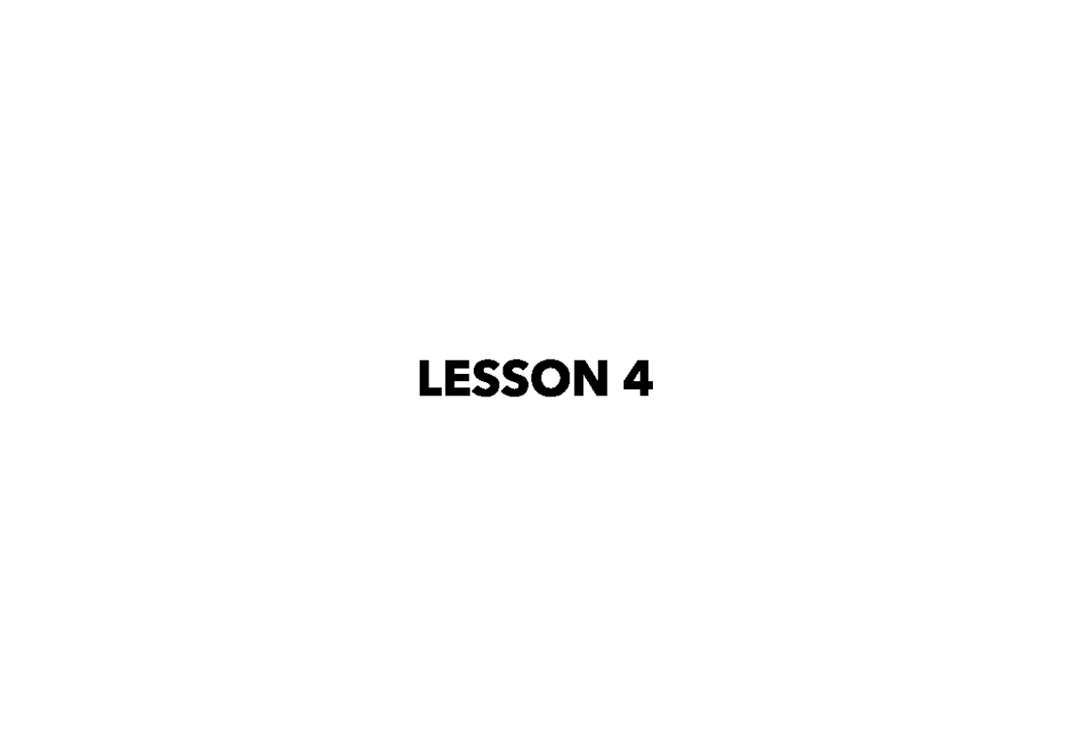 Lesson 4 - Conditional Syntax in Python: Operators & Statements - Studocu