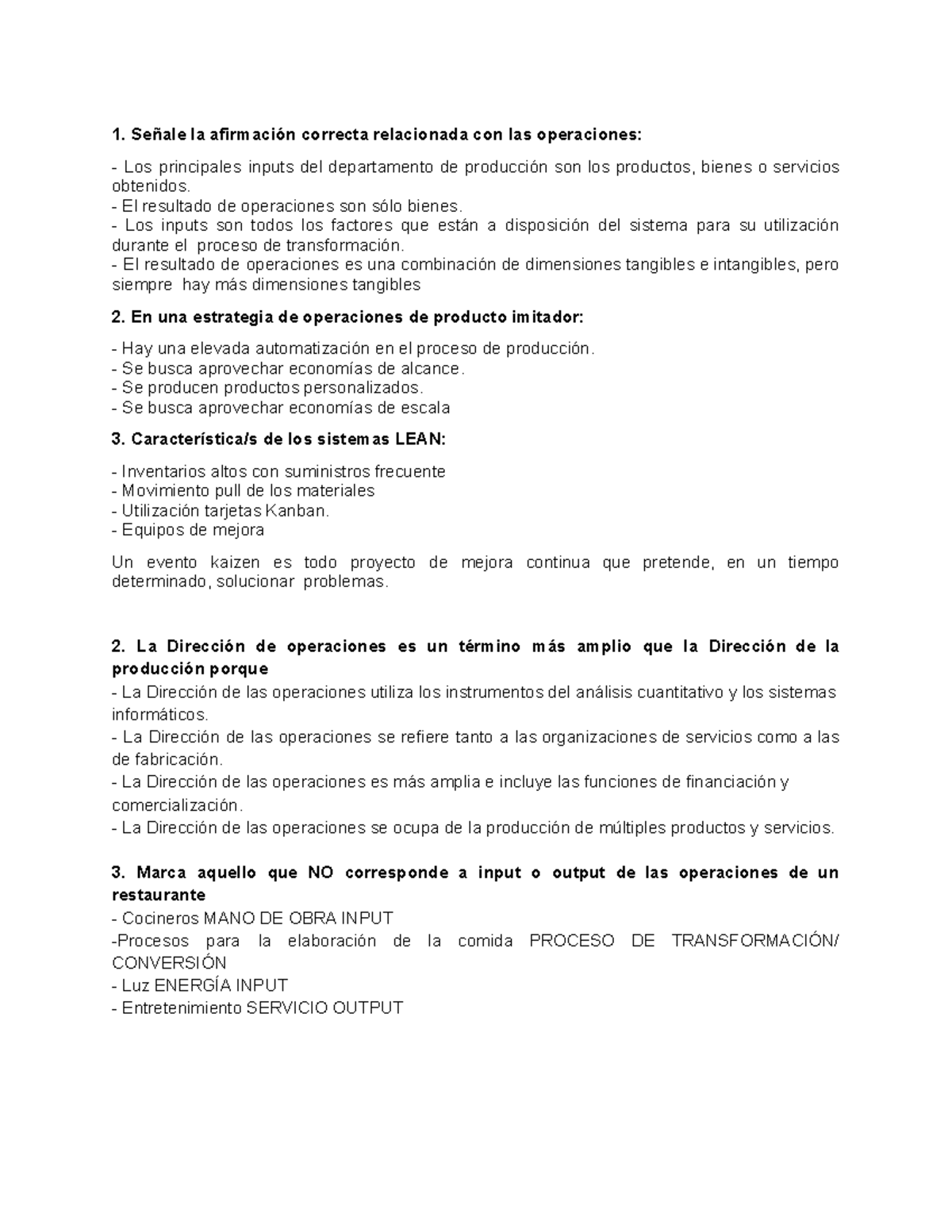 EX DO - Examen de Operaciones: Estrategias y Sistemas LEAN - Studocu