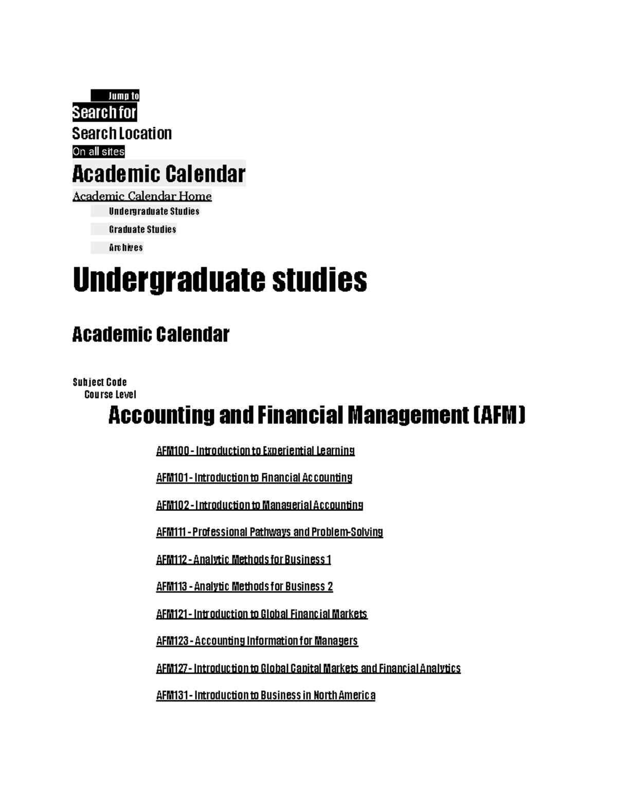 AFM Course Overview: Key Topics and Learning Objectives - Studocu