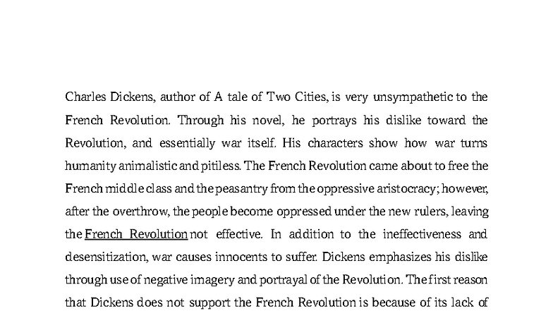 Charles Dickens notes - Enll 221 - Charles Dickens, author of A tale of ...