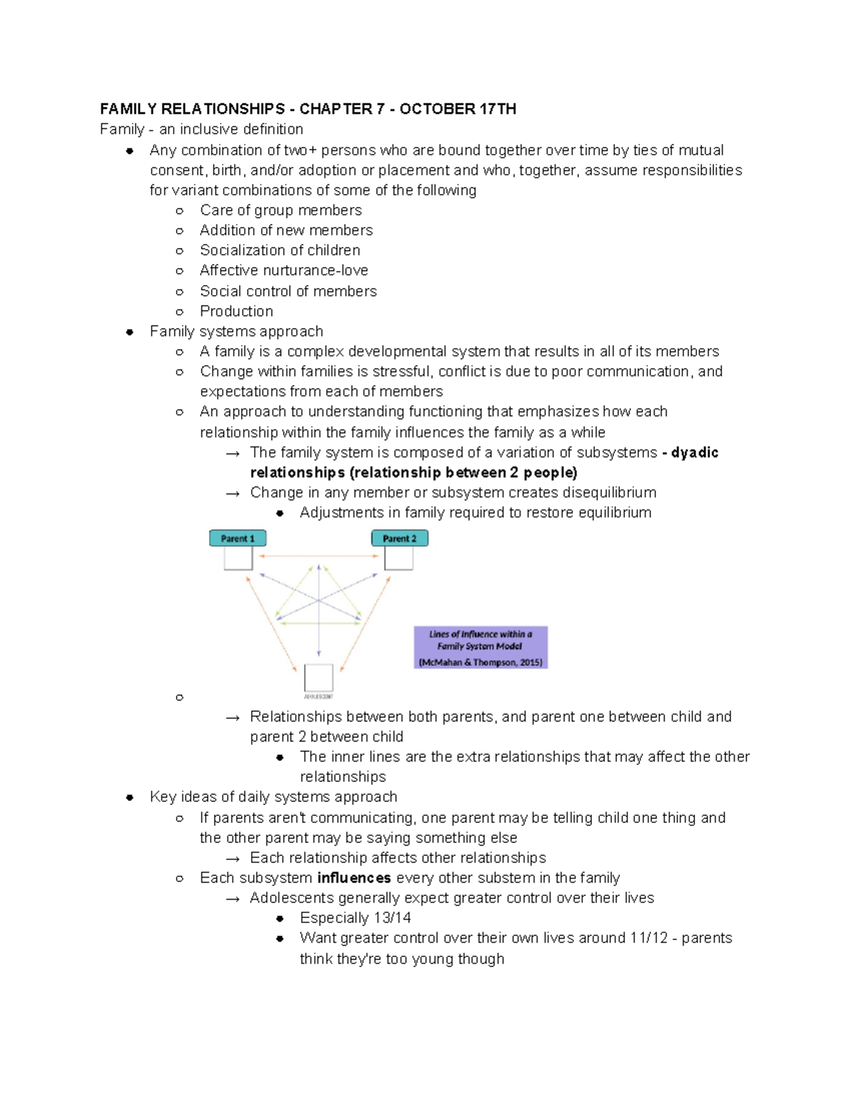 Lecture 7 Family Relationships - FAMILY RELATIONSHIPS - CHAPTER 7 ...