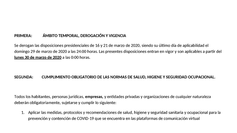 Resumen Diario Oficial 29: Derogación y Vigencia de Normas - Studocu