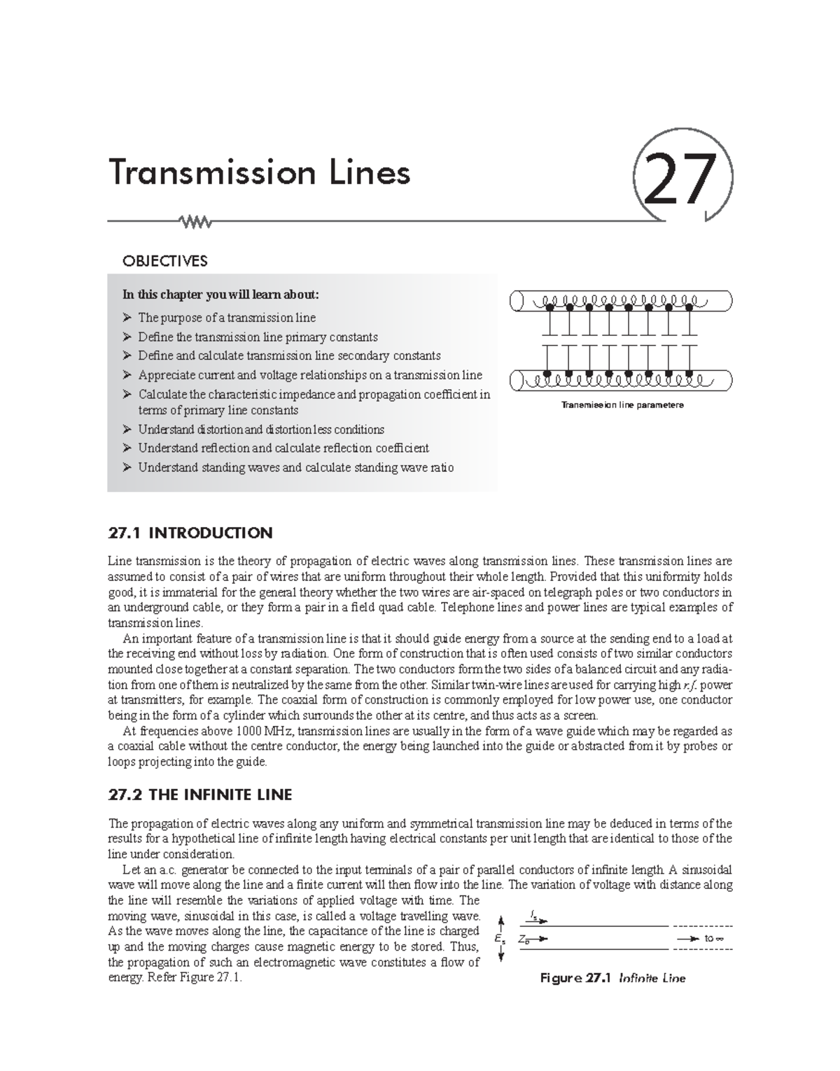 Module 27 - Transmission Lines Lecture Notes - Studocu