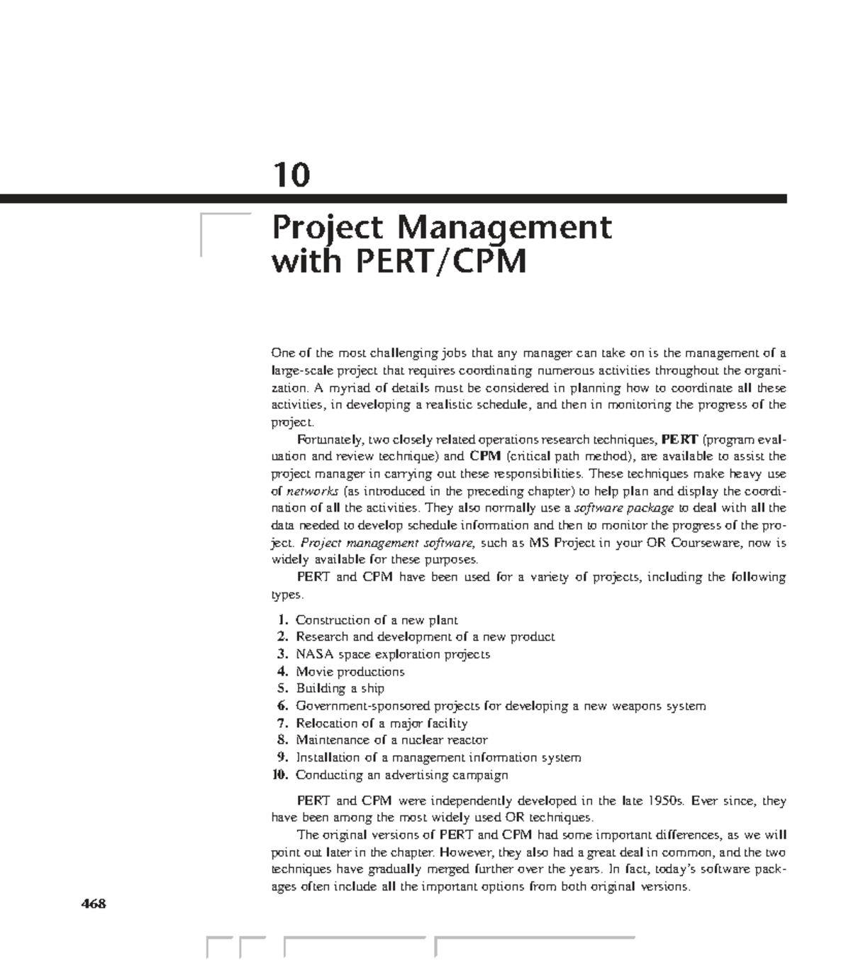 Project Management Techniques: PERT & CPM Overview (Course Code: CPM ...