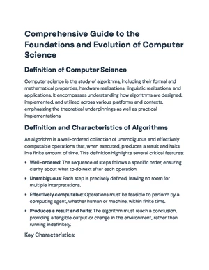 Computer Science - Study Notes, Assignments & Exams - Studocu