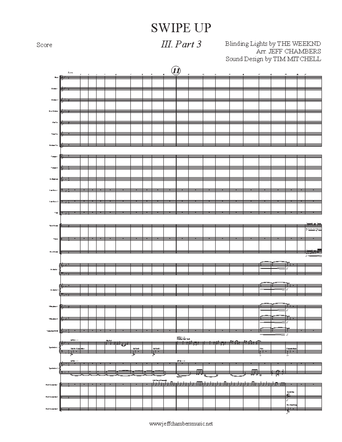 Score for 