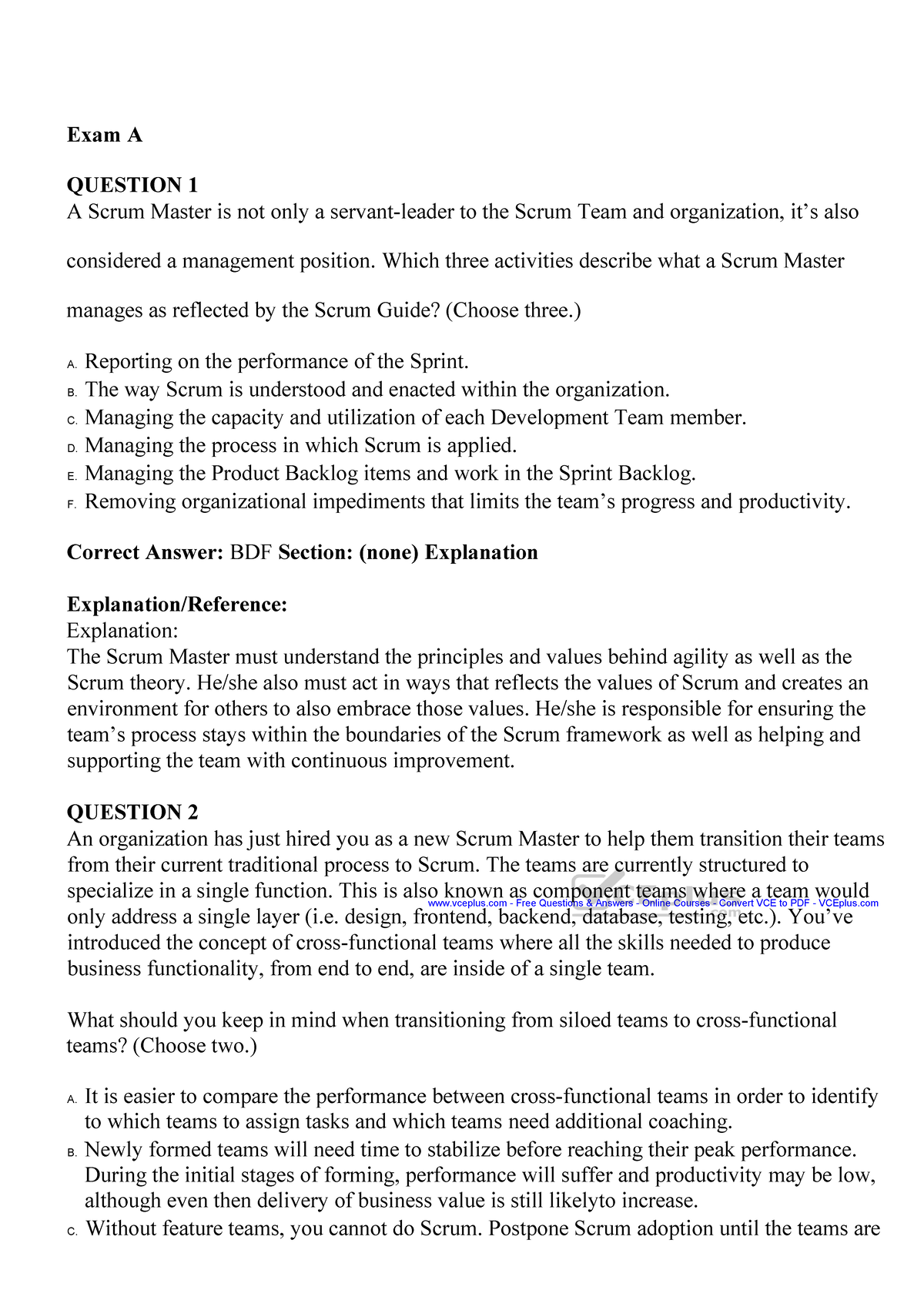 Bo+de+Scrum+PSM1+Exam+Questions+and+Answers+Guide - Studocu