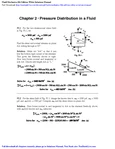 Fluid Mechanics 8th Edition White Solutions Manual - Chapter 2 Pressure Distribution