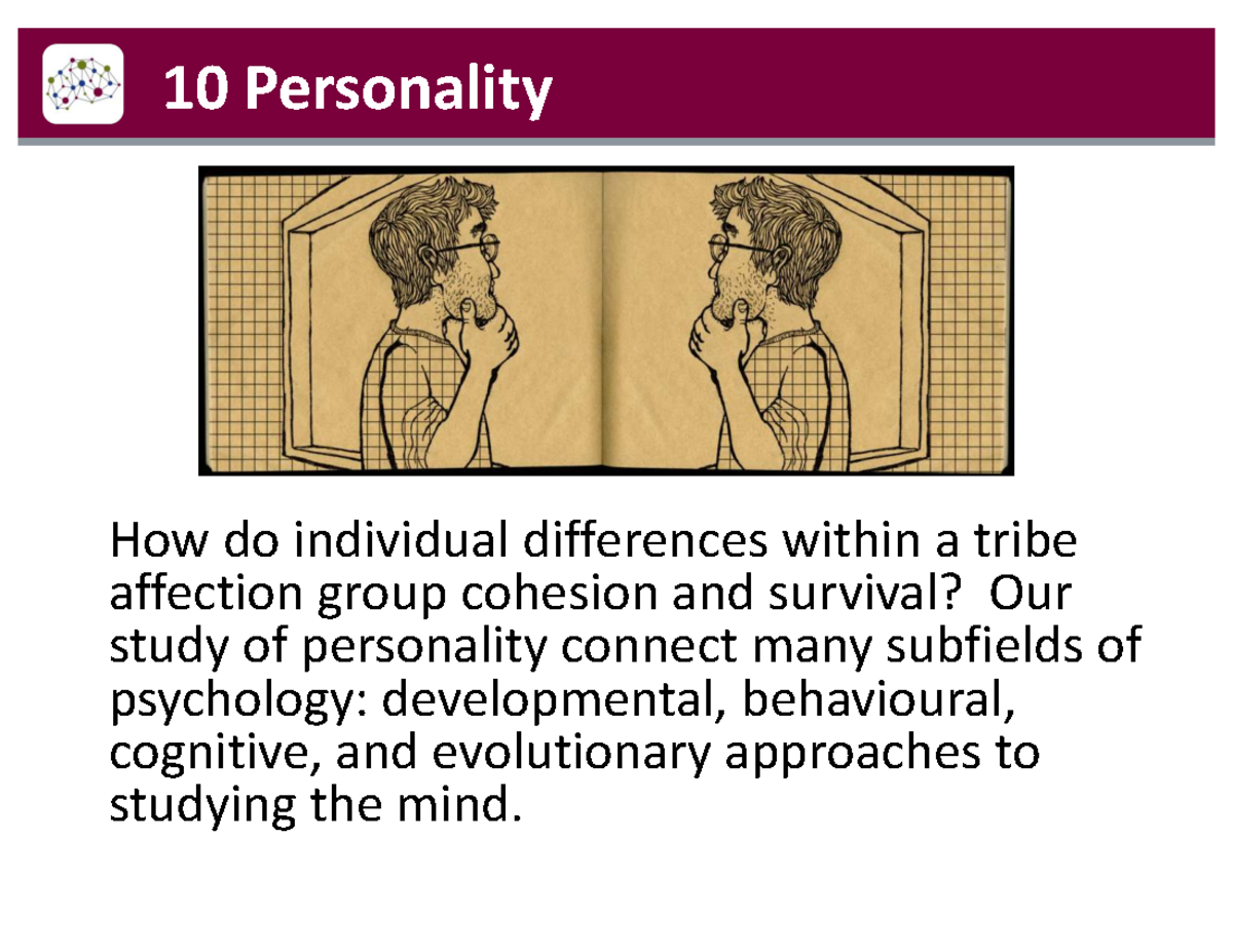 10 Personality - Individual Differences & Group Cohesion Insights - Studocu
