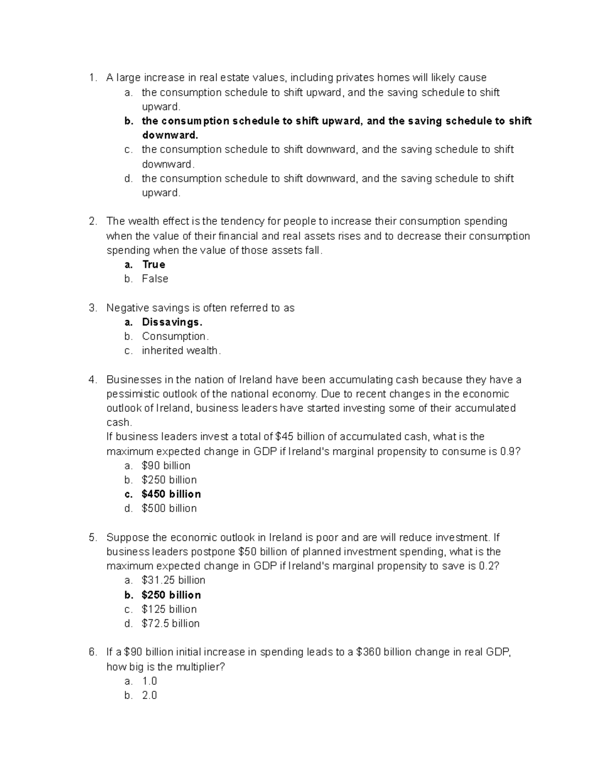 Midterm Practice Exam 1 - Economics (Course Code: ECO202) - A large ...