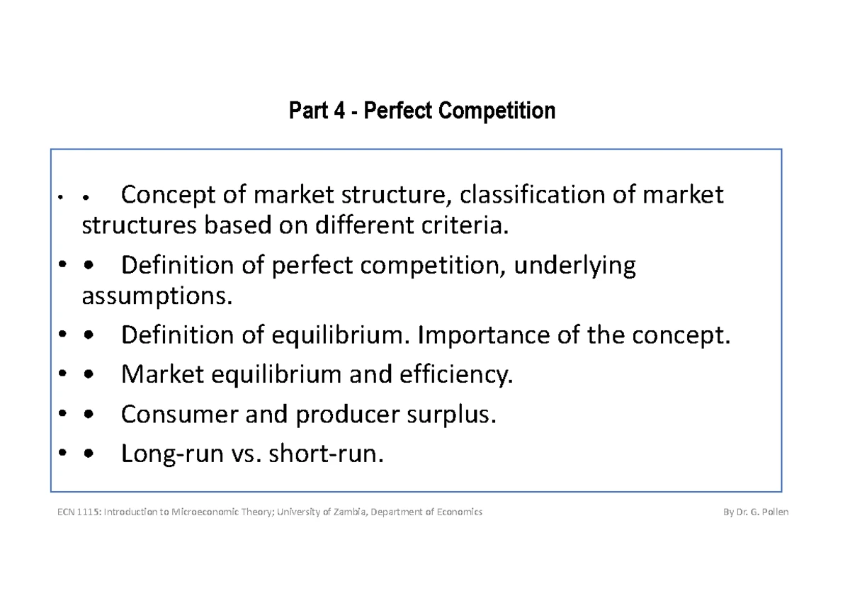 Perfect Competition & Profit Dynamics: Short and Long-Run Analysis ...