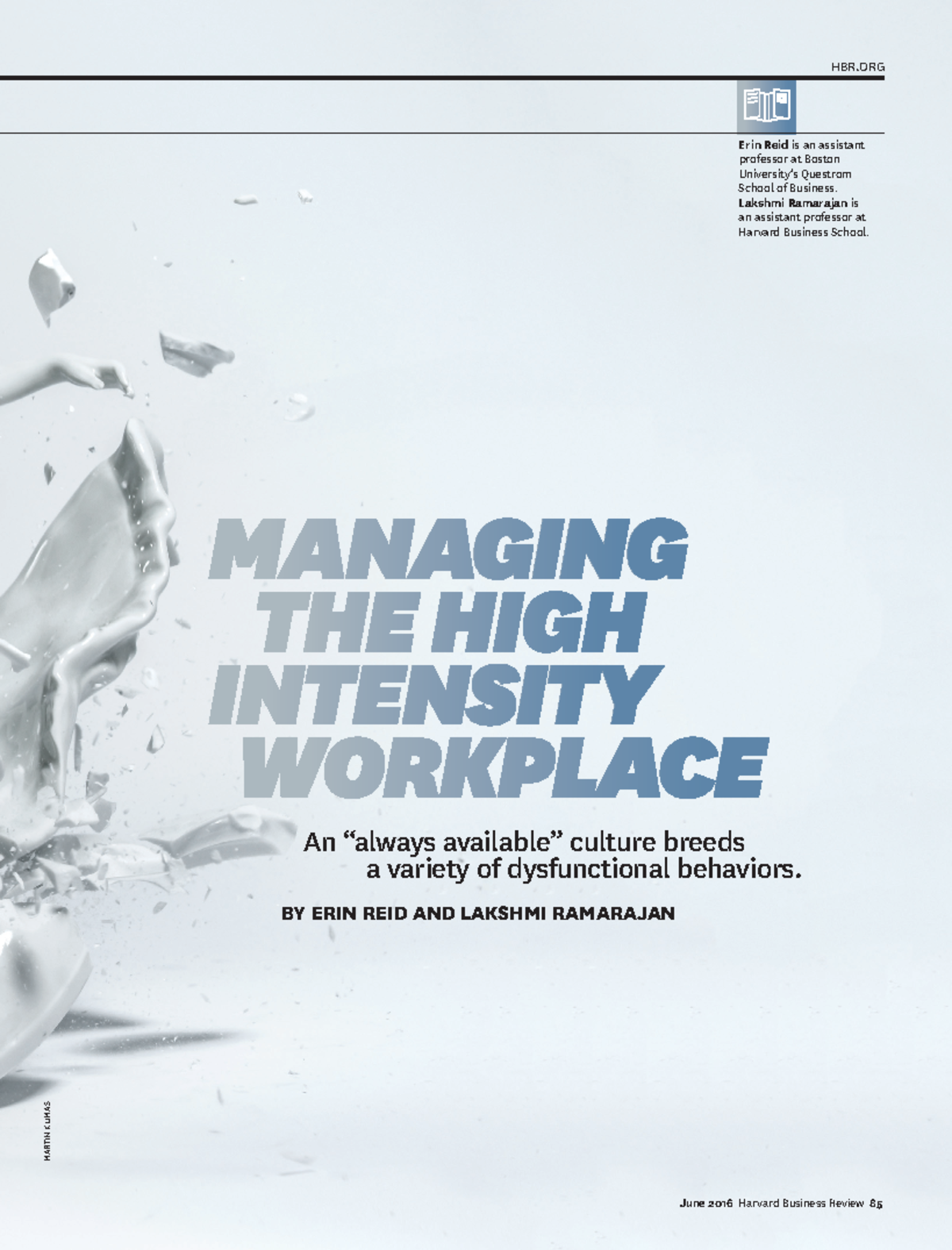 Managing High-Intensity Workplaces: Strategies for Balance - Studocu