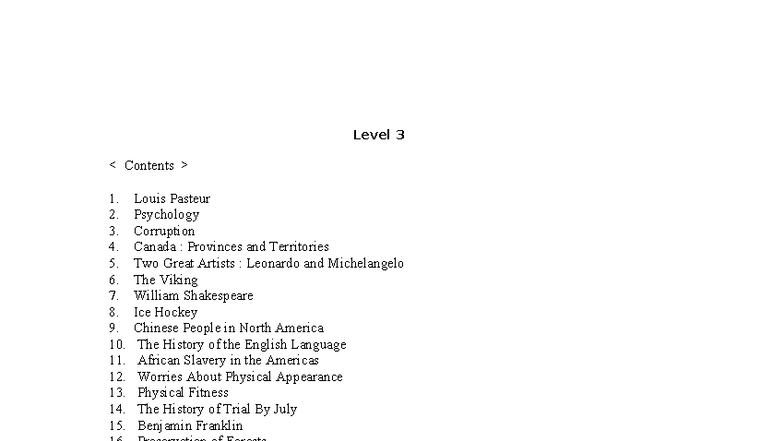 Level 3 Study Guide: Key Topics in History and Culture - Studocu