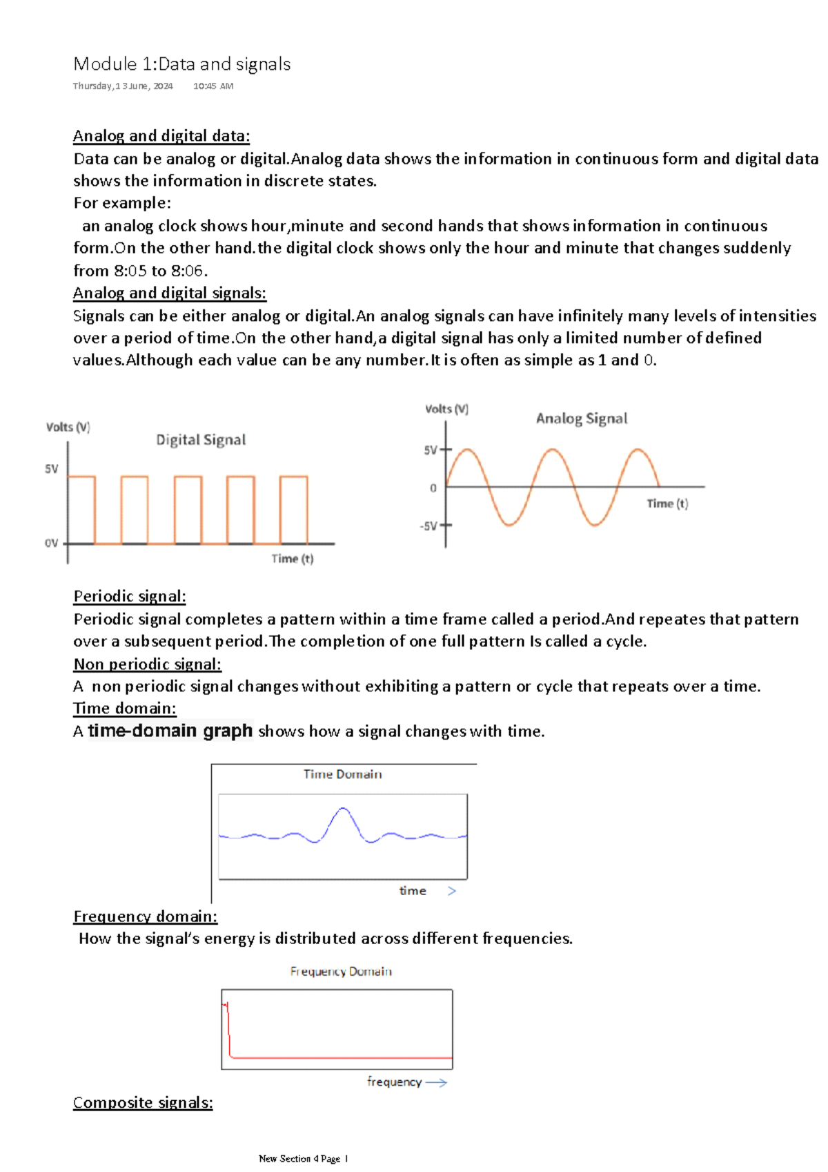Module 1: Data and Signals Overview and Key Concepts - Studocu