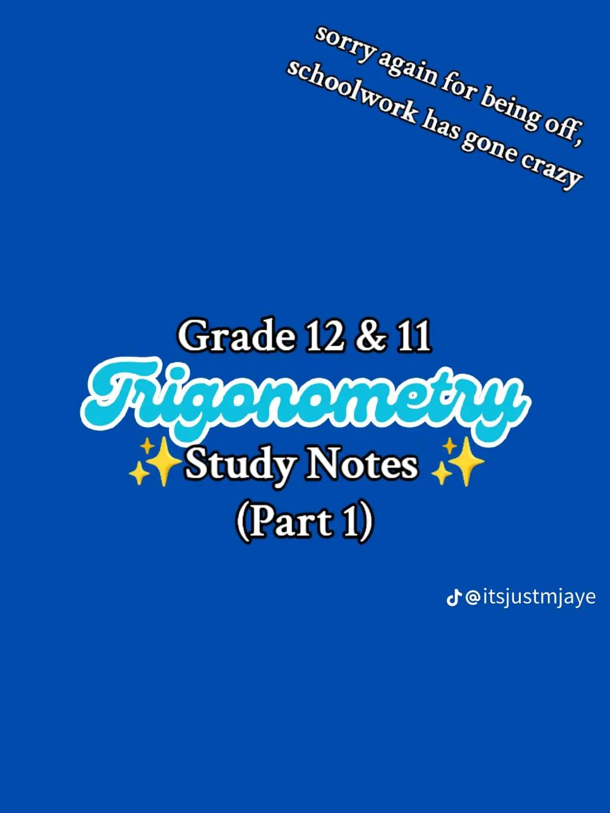 Grade 11 Trigonometry Study Notes: Ratios, Identities & Solutions - Studocu