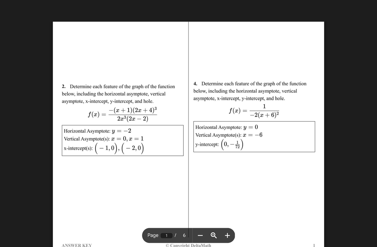 6.9 & 6.10 Extra Problems - Graph Features Analysis - KEY - Studocu