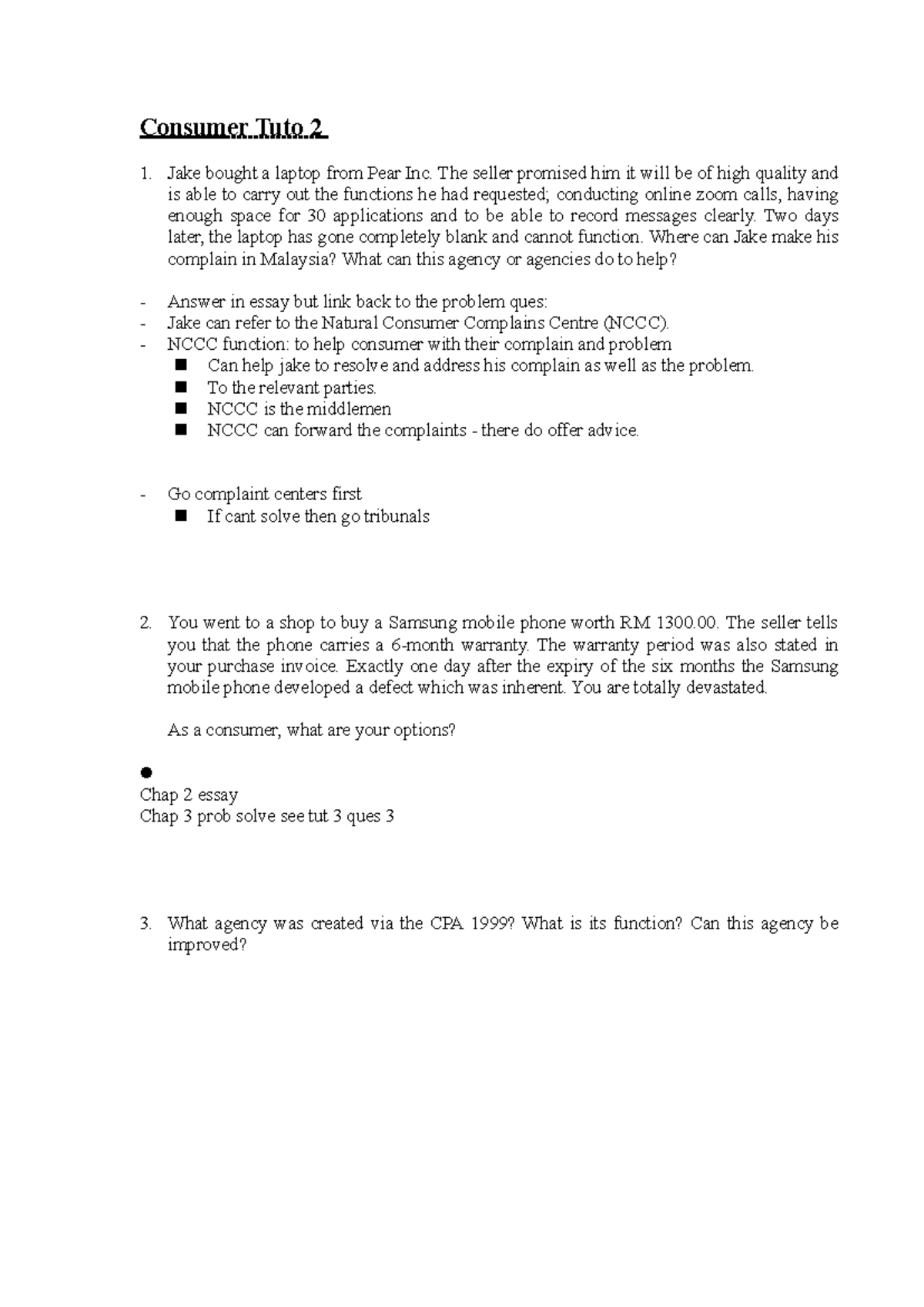 Consumer Tuto 2: Consumer Rights & Complaint Resolution in Malaysia ...