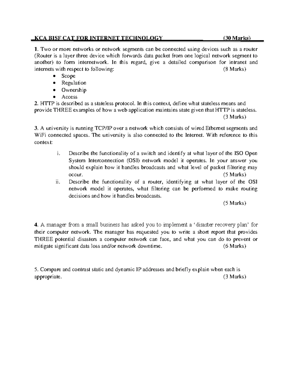 PPS- Unit 5 objective questions - UNIT 5 – Objective Questions with ...