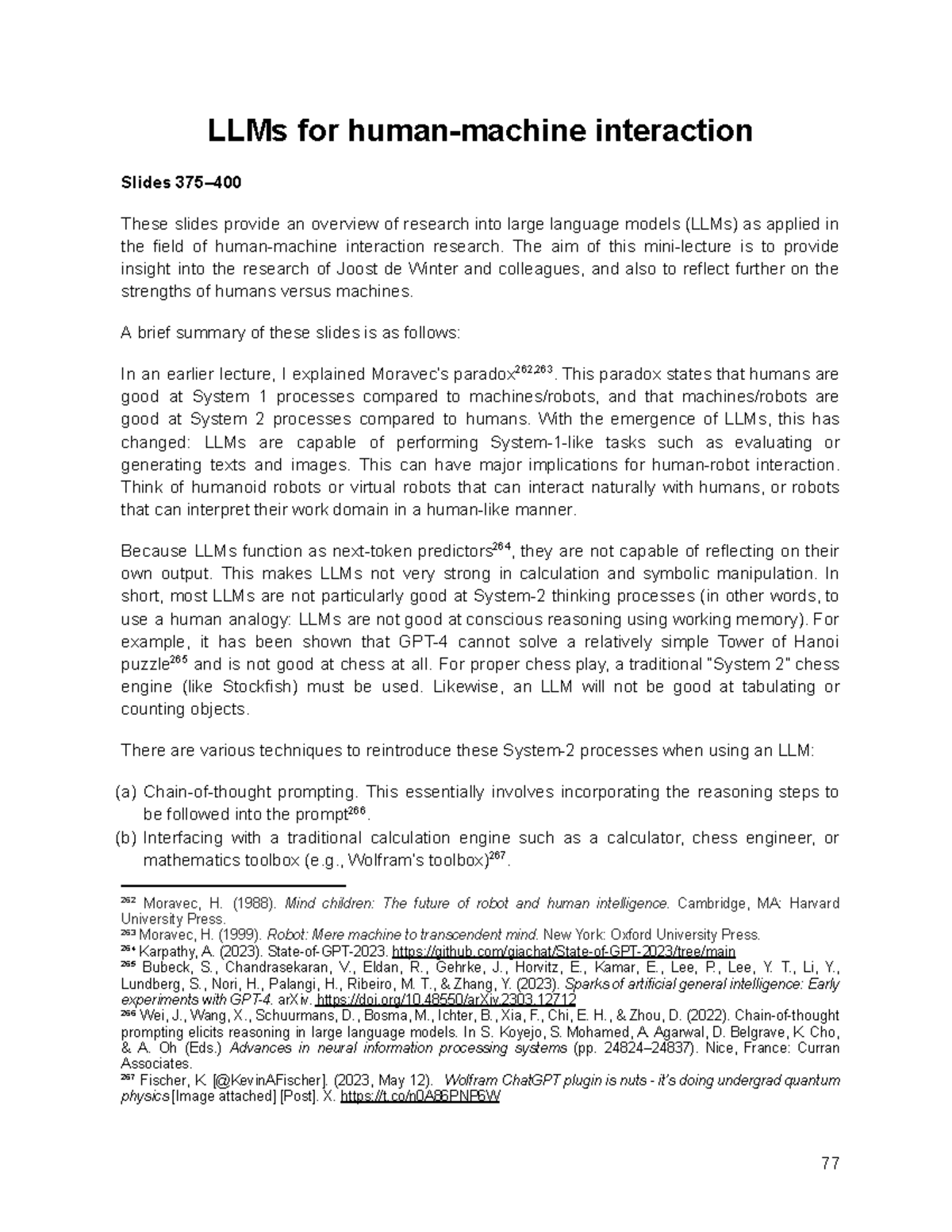 Lecture 7: Insights on LLMs in Human-Machine Interaction Notes ...